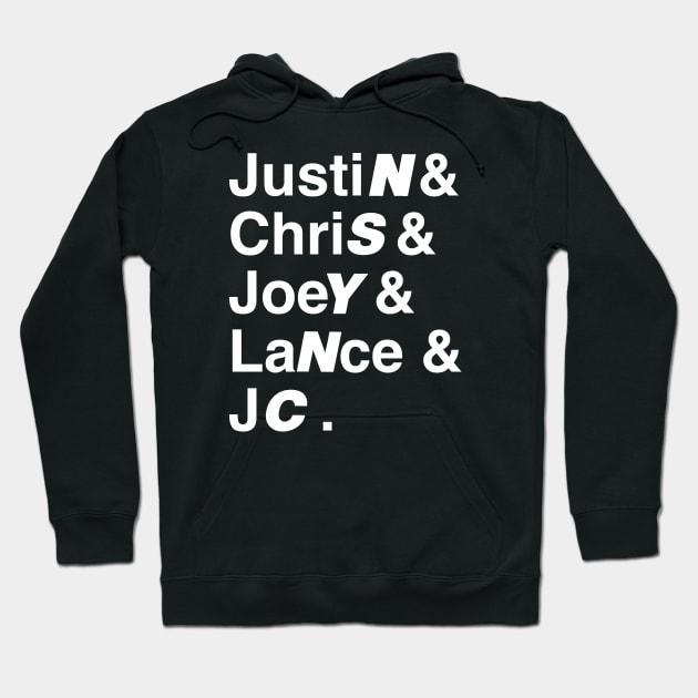 Nsync List Name Hoodie by Indranunik